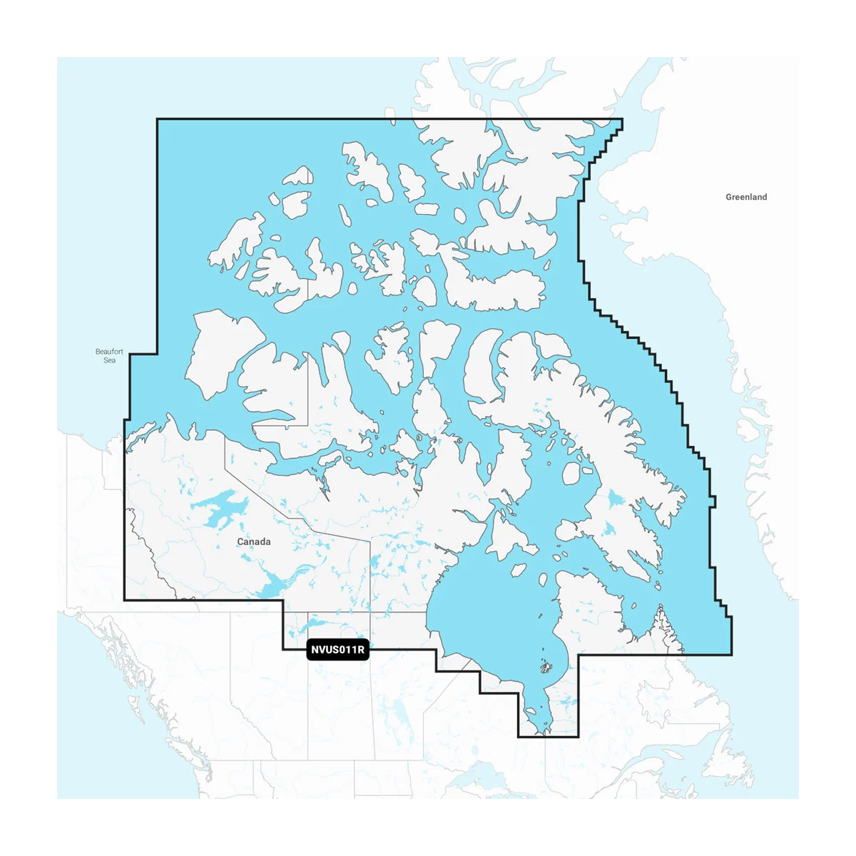 Garmin Noord-Canada - meren, rivieren en kustwaterkaarten