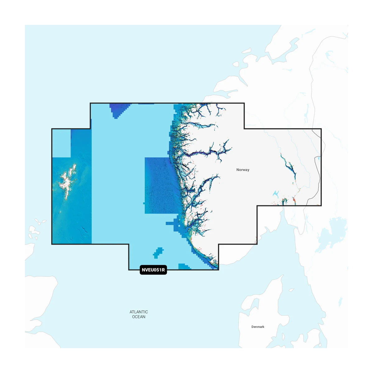 Garmin Noorwegen, Lista naar Sognefjord - Waterkaarten