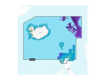 Garmin IJsland naar Orkney - Waterkaarten
