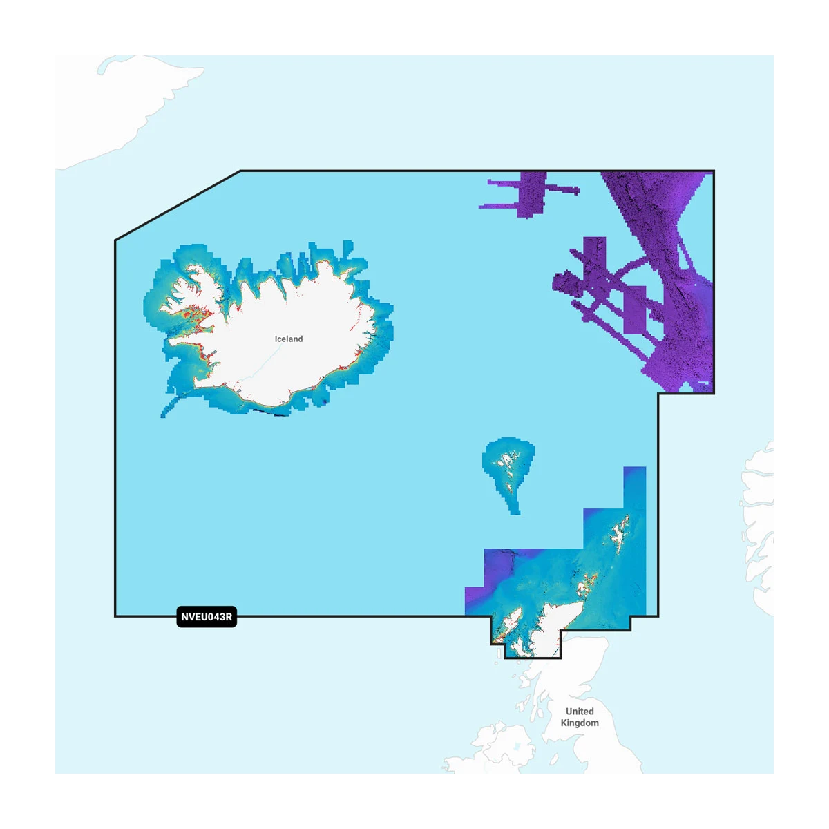 Garmin IJsland naar Orkney - Waterkaarten