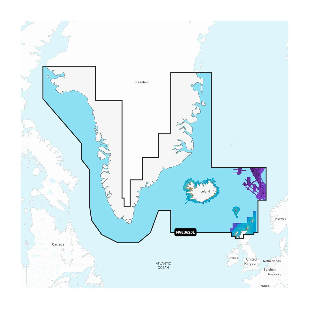 Garmin Groenland en IJsland - Waterkaarten