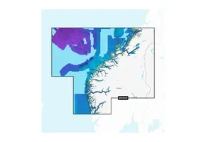 Garmin Noorwegen, Sognefjord tot Svefjorden - Waterkaarten