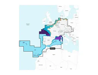 Garmin Europa, Midden en West - Waterkaarten