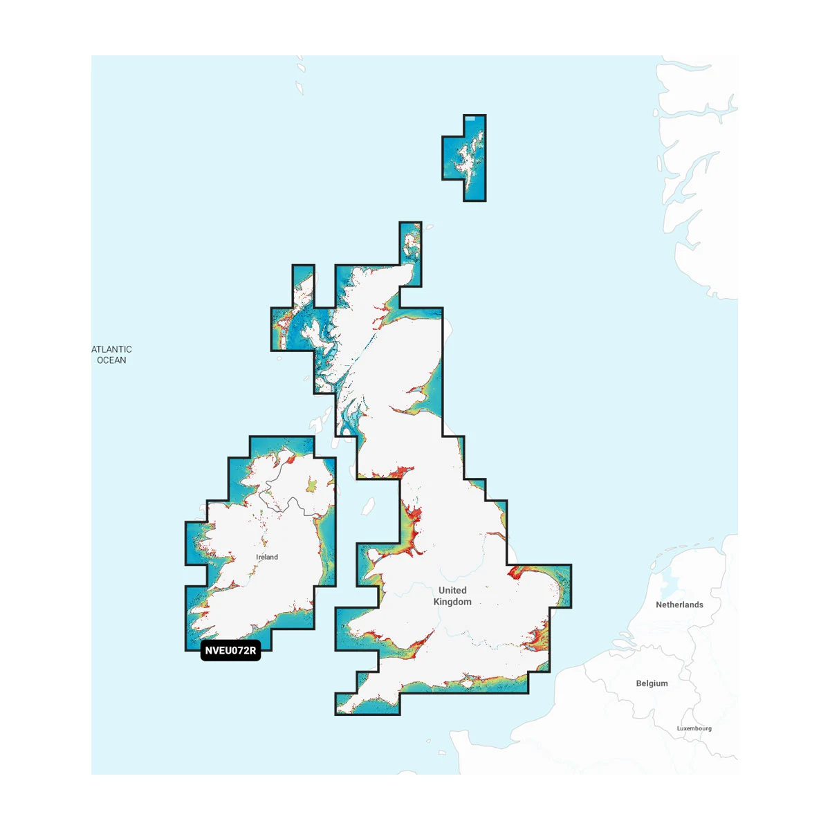 Garmin Verenigd Koninkrijk en Ierland, Meren en rivieren - Waterkaarten voor binnenwateren