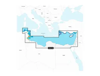 Garmin Middellandse Zee, Zuidoost - Waterkaarten
