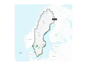 Garmin Zweden, Meren en rivieren - Waterkaarten voor binnenwateren