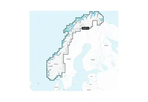 Garmin Noorwegen, Meren en rivieren - Waterkaarten voor binnenwateren