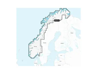 Garmin Noorwegen, Meren en rivieren - Waterkaarten voor binnenwateren