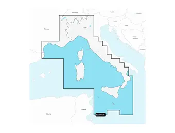 Garmin Middellandse Zee, Centraal en West - Waterkaarten