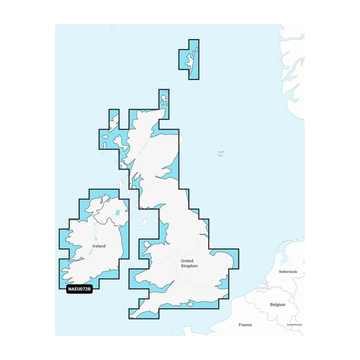 Garmin Verenigd Koninkrijk en Ierland, Meren en rivieren - Waterkaarten voor binnenwateren