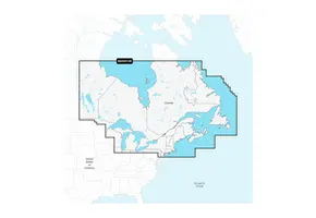 Garmin Canada, Oost en Great Lakes - Meren, rivieren en kustwaterkaarten