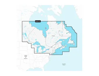 Garmin Canada, Oost en Great Lakes - Meren, rivieren en kustwaterkaarten