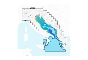 Garmin Italië, Adriatische Zee - Waterkaarten