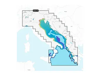 Garmin Italië, Adriatische Zee - Waterkaarten