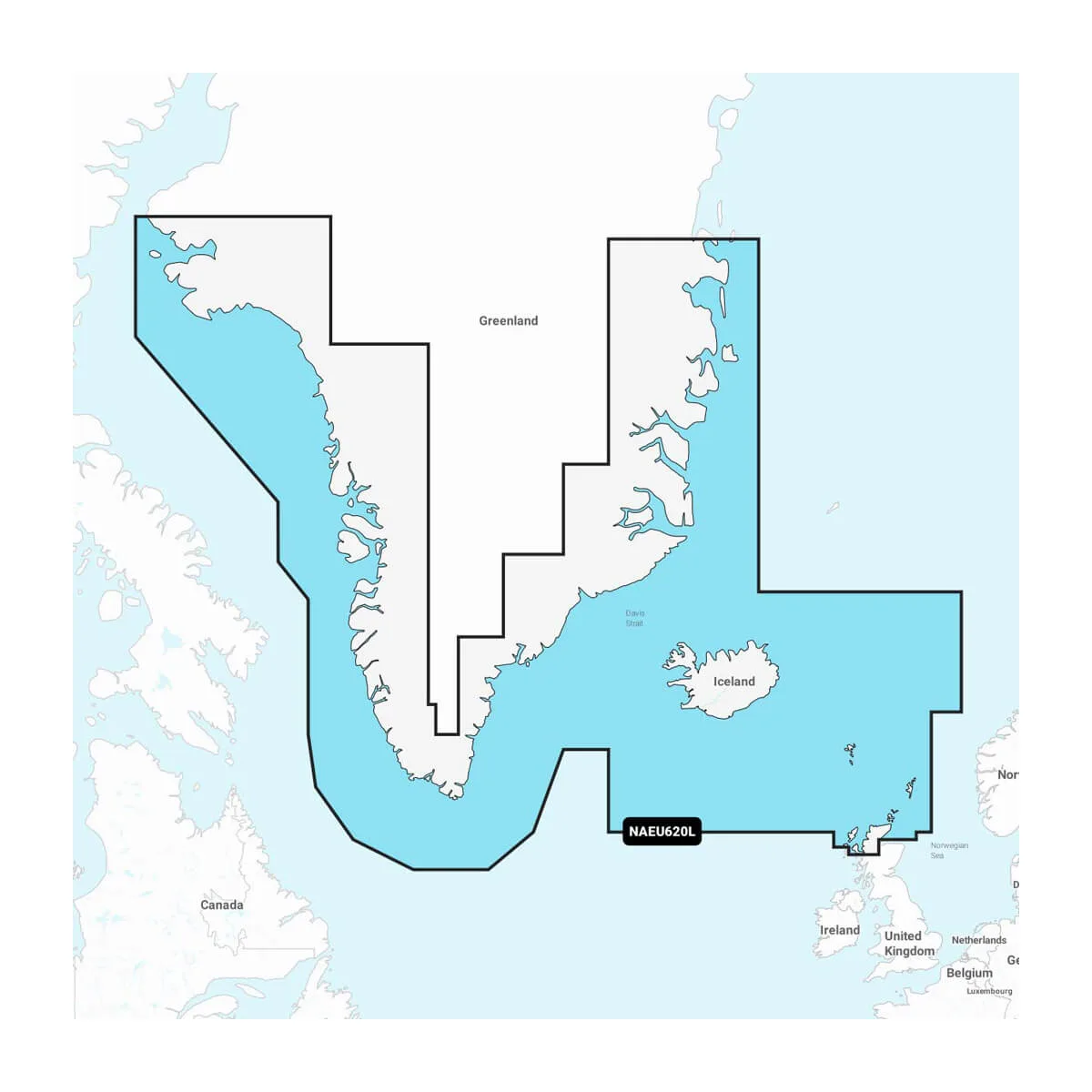 Garmin Groenland en IJsland - Waterkaarten