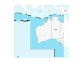 Garmin Australië, West en Centraal - Waterkaarten van binnen- en kustwateren