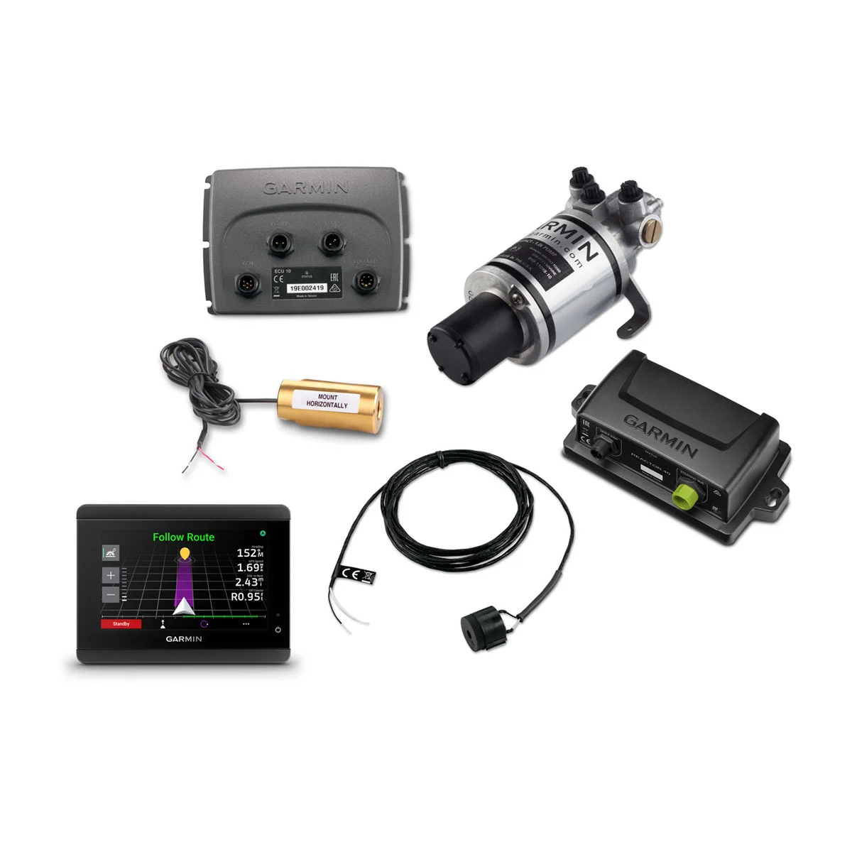 Garmin Compact Reactor™ 40 hydraulische stuurautomaat met GHC™ 50 en Shadow Drive™ technologiepakket