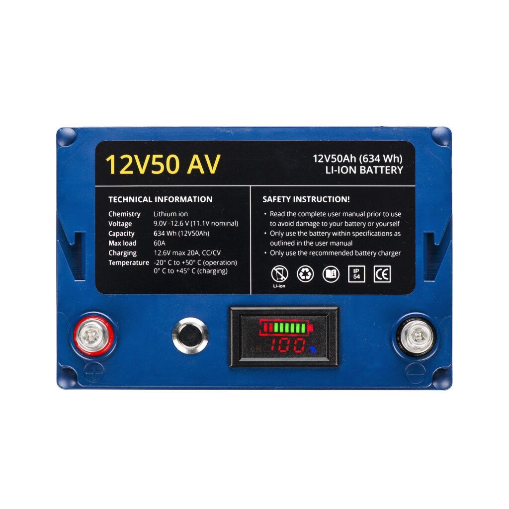  12V50 AV Lithium accu