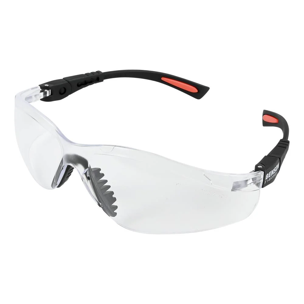 Benson Tools Veiligheidsbril zwart rood frame