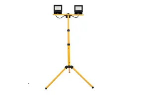 Hofftech LED Werklamp 2 x 20W + telescopische standaard 1.5 mtr