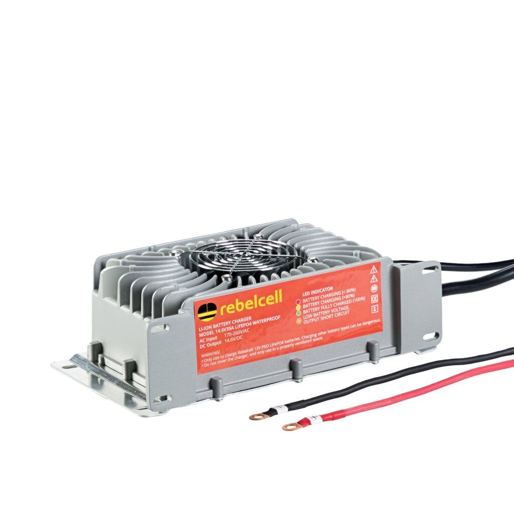 14.6V35A LiFePO4 acculader waterdicht (IP65)