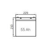 WhisperPower AGM Accu 12 V – 55 Ah