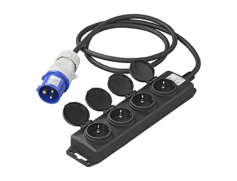 ProPlus CEE 4-weg Schuko stekkerdoos 1,5M