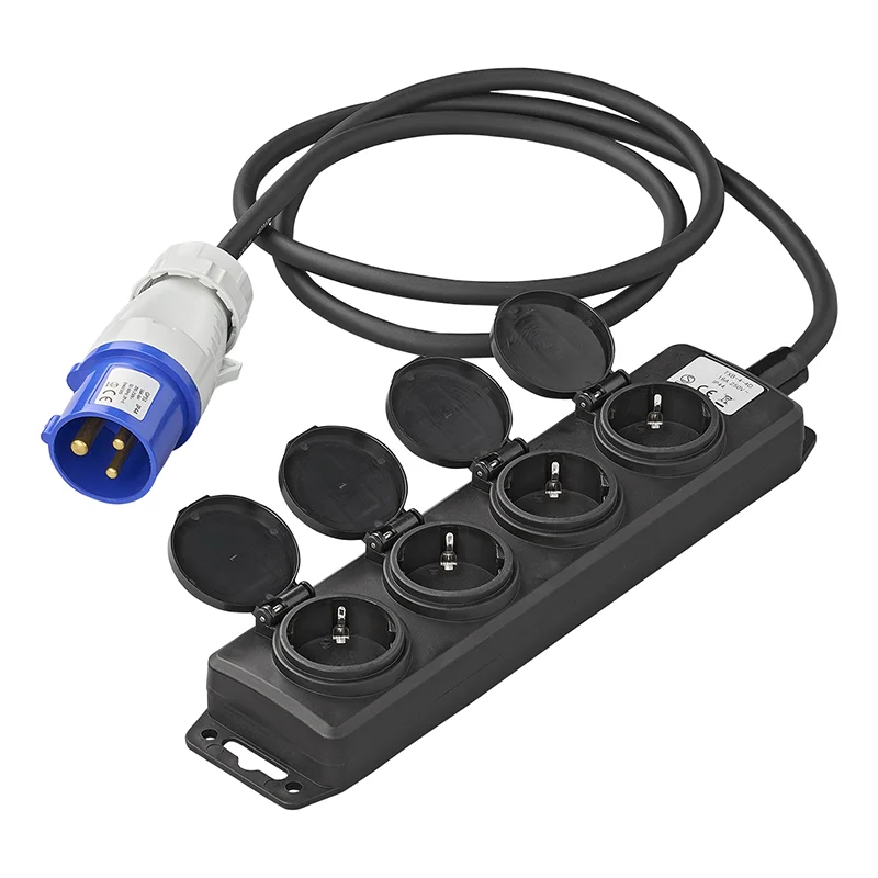 ProPlus CEE 4-weg Schuko stekkerdoos 1,5M