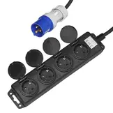 ProPlus CEE 4-weg Schuko stekkerdoos 1,5M