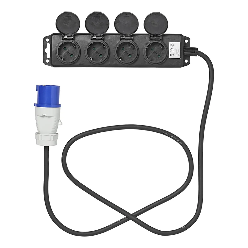 ProPlus CEE 4-weg Schuko stekkerdoos 1,5M