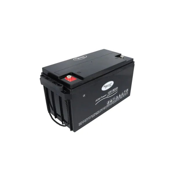 WhisperPower AGM Accu 12 V – 80 Ah, foto 3 van 6
