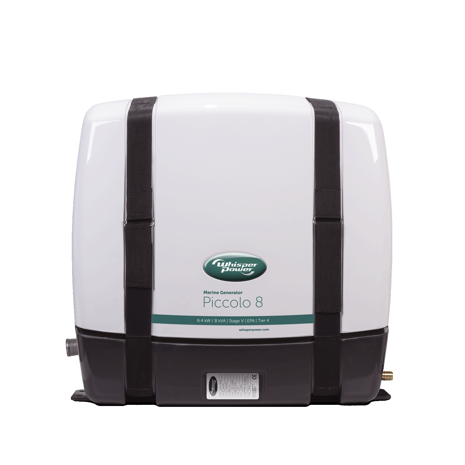 WhisperPower Piccolo 8 marine generator 2 cil. Kubota motor 1 fase