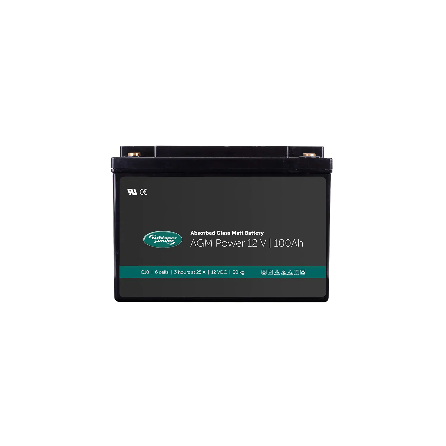 WhisperPower AGM Accu 12 V – 100 Ah
