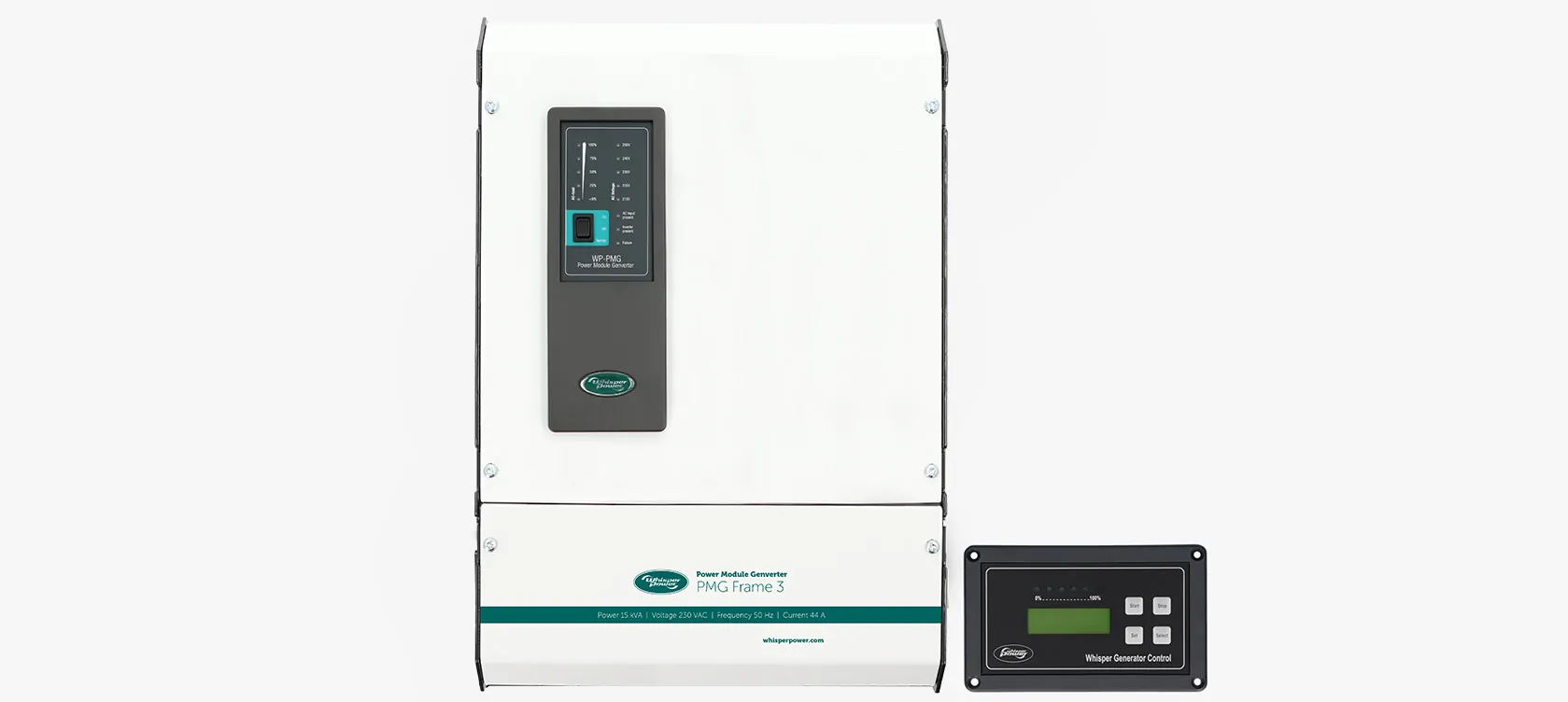 WhisperPower Piccolo 15 marine generator 3 cil. Kubota motor 15kVA