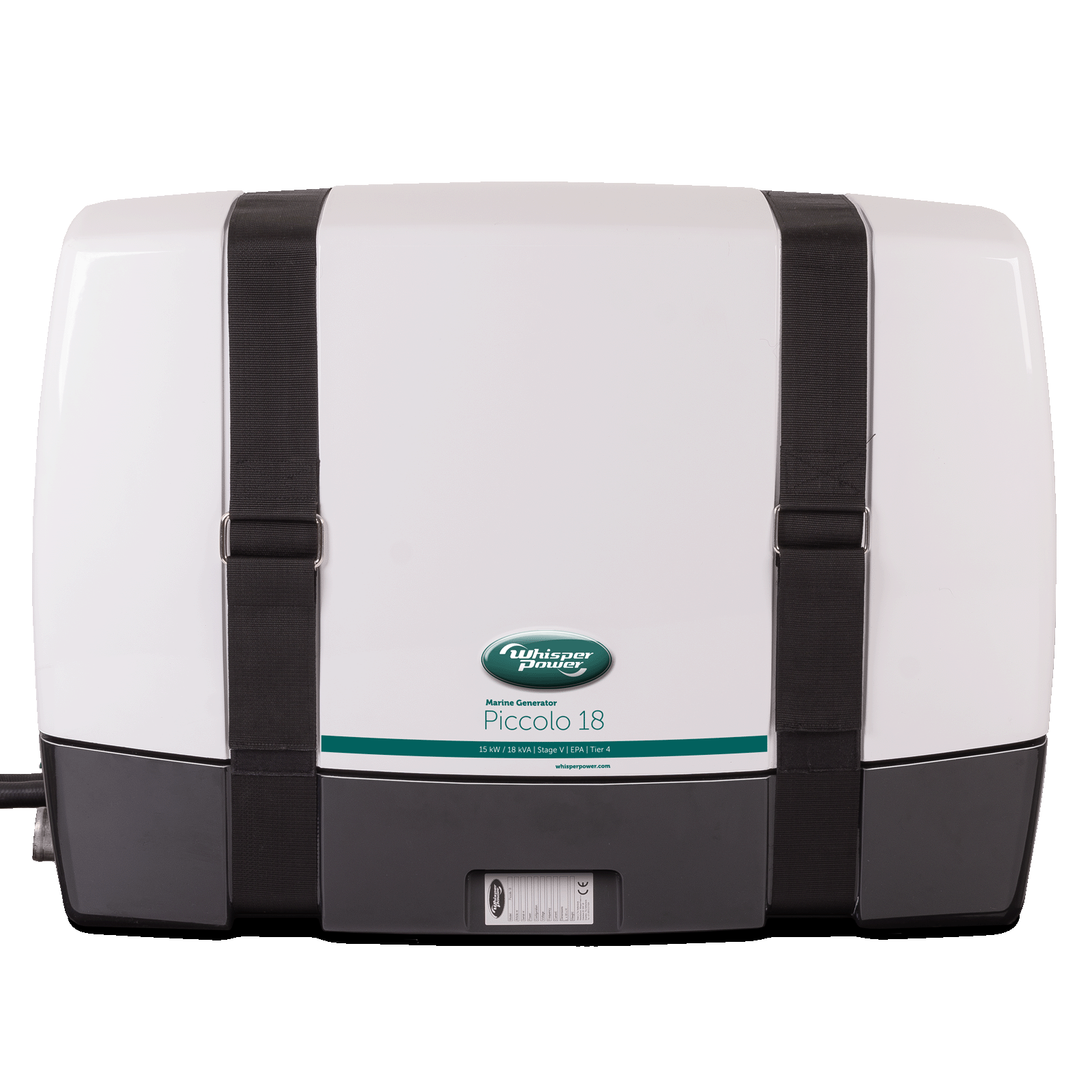 WhisperPower Piccolo 18 marine diesel generator 4 cil. Kubota motor 18 kVA