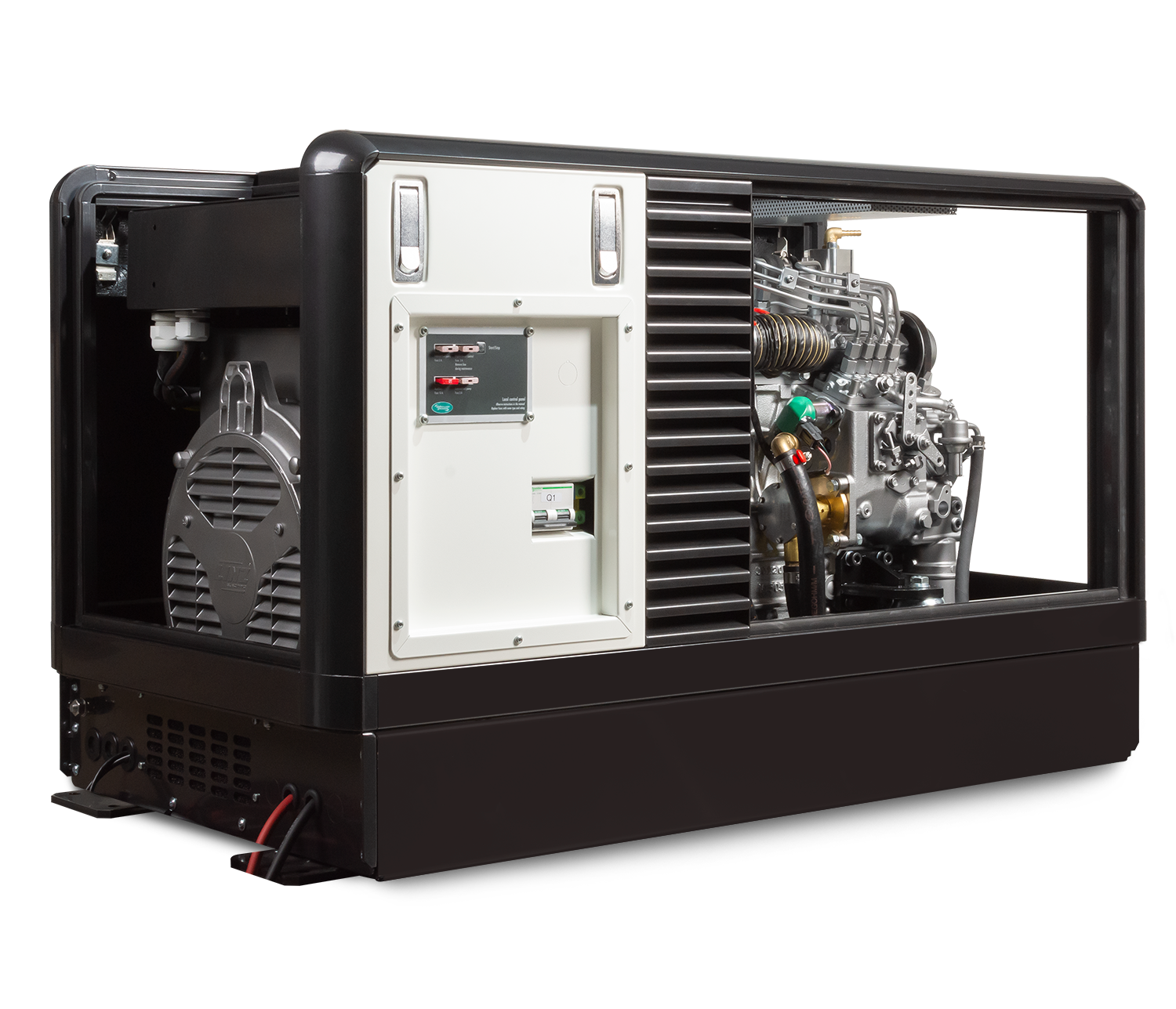 WhisperPower M-SQ Pro 15 marine diesel generator 4 cil. Kubota motor