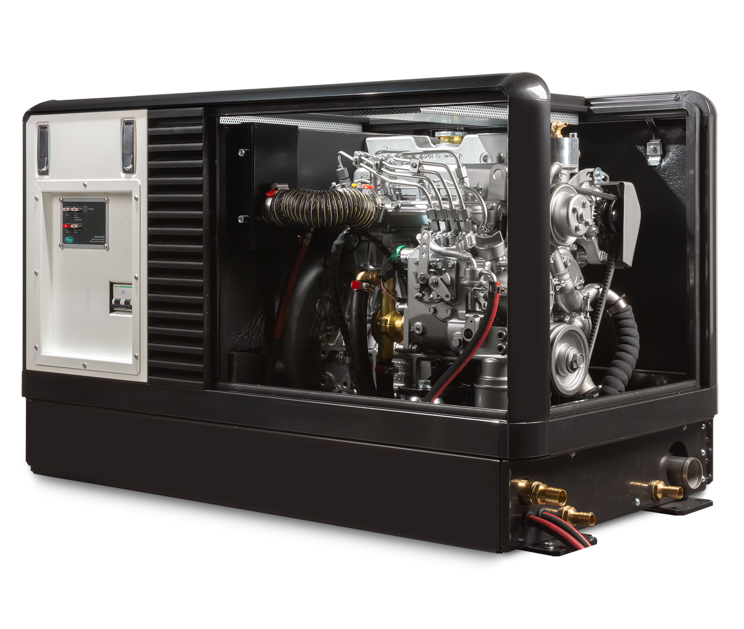 WhisperPower M-SQ Pro 15 marine diesel generator 4 cil. Kubota motor