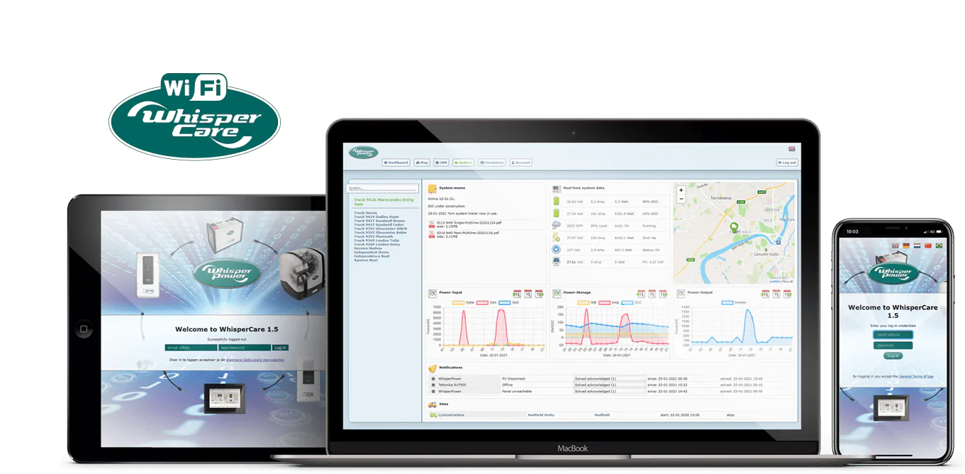 WhisperPower M-SQ Pro 15 marine diesel generator 4 cil. Kubota motor