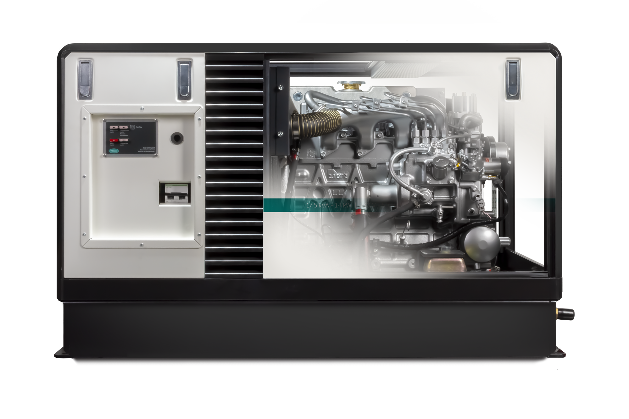 WhisperPower M-SQ Pro 18 marine diesel generator 4 cil. Kubota motor, foto 2 van 6