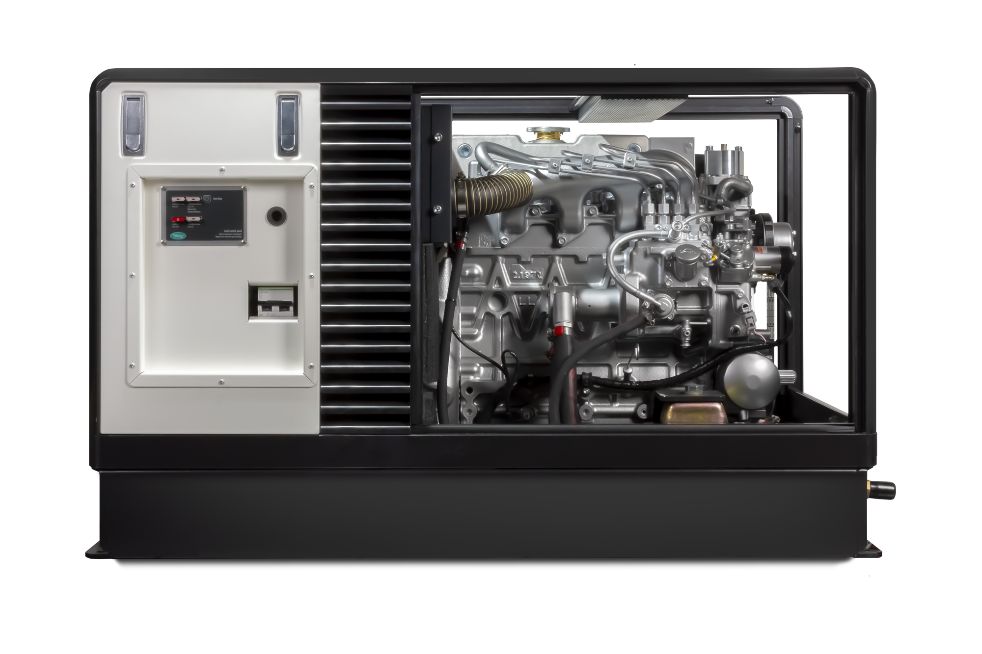 WhisperPower M-SQ Pro 18 marine diesel generator 4 cil. Kubota motor, foto 3 van 6