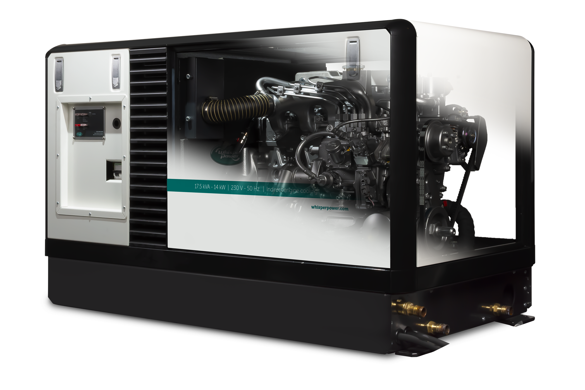 WhisperPower M-SQ Pro 18 marine diesel generator 4 cil. Kubota motor