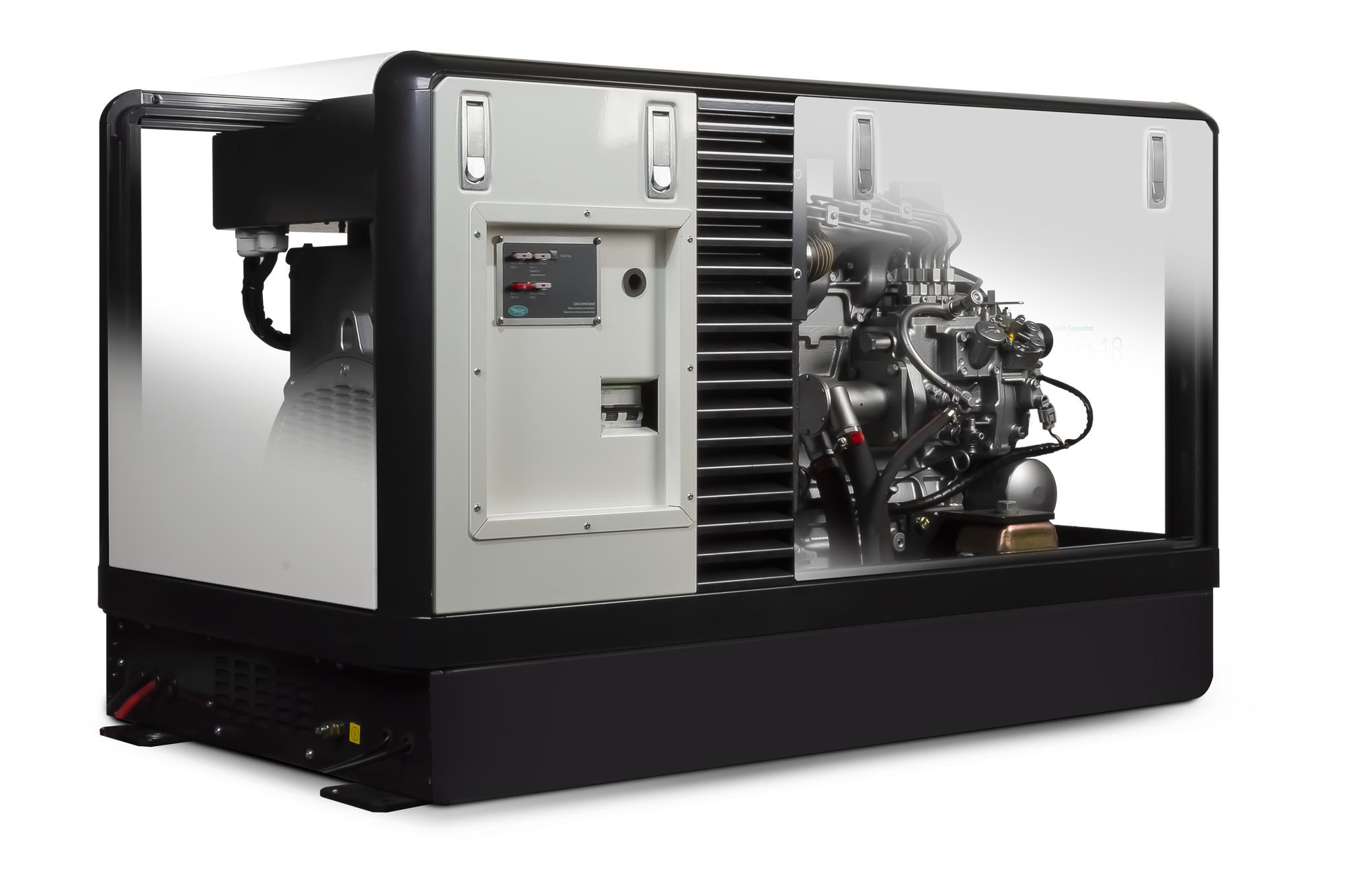 WhisperPower M-SQ Pro 18 marine diesel generator 4 cil. Kubota motor