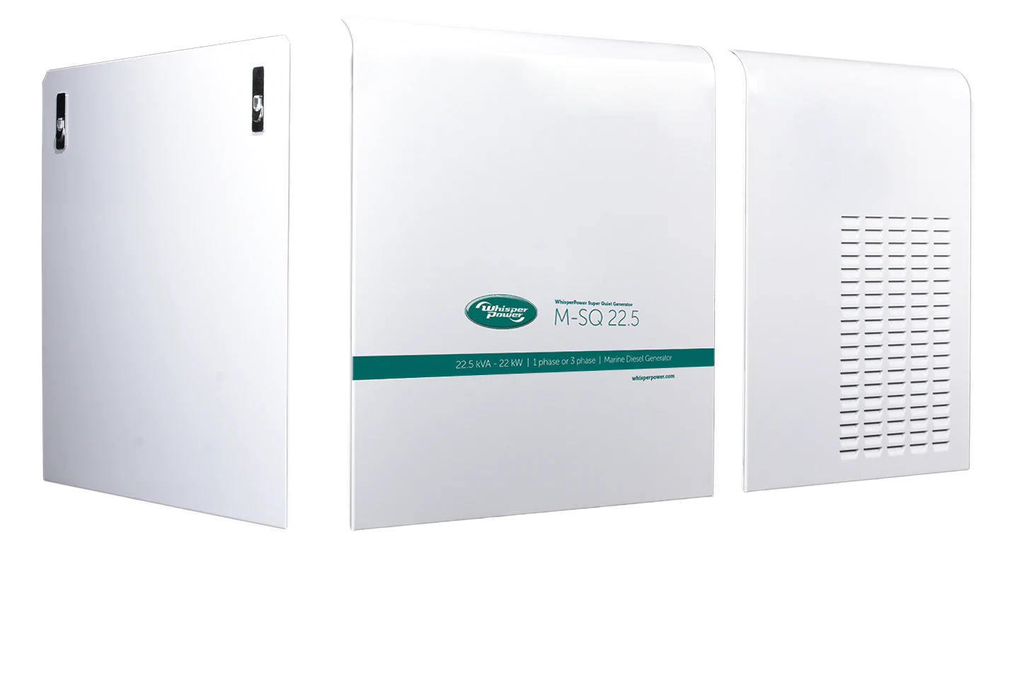 WhisperPower M-SQ Pro 22 marine diesel generator 4 cil. Mitsubishi Motor 22.5 kVA 20 kW