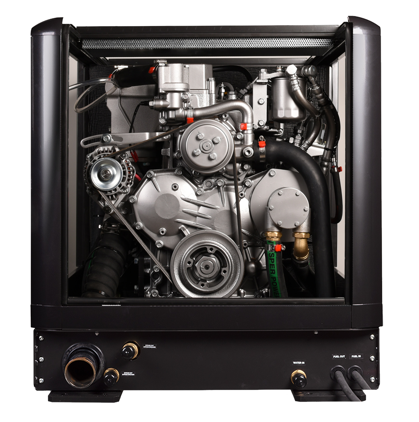 WhisperPower M-SQ Pro 27 marine diesel generator 4 cil. Mitsubishi Motor 27 kVA