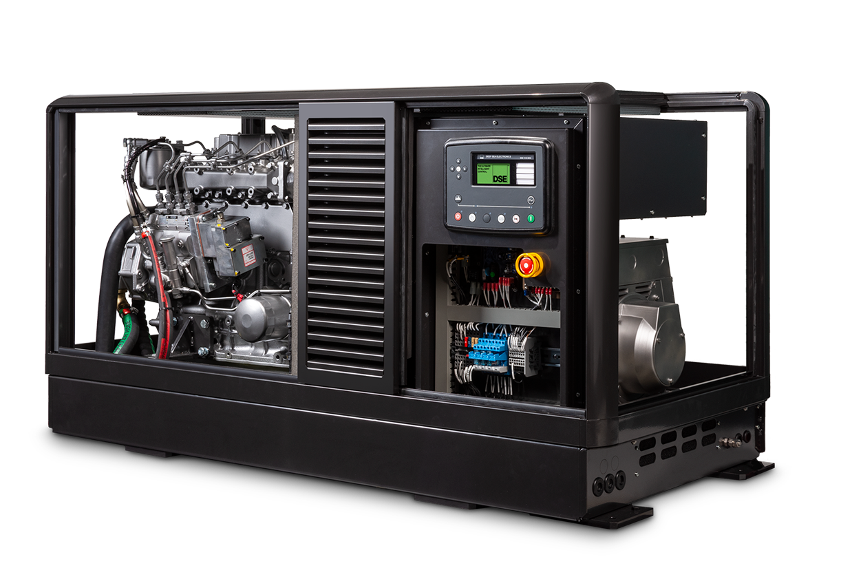 WhisperPower M-SQ Pro 32 marine diesel generator 4 cil. Mitsubishi Motor 32 kVA 27 kW