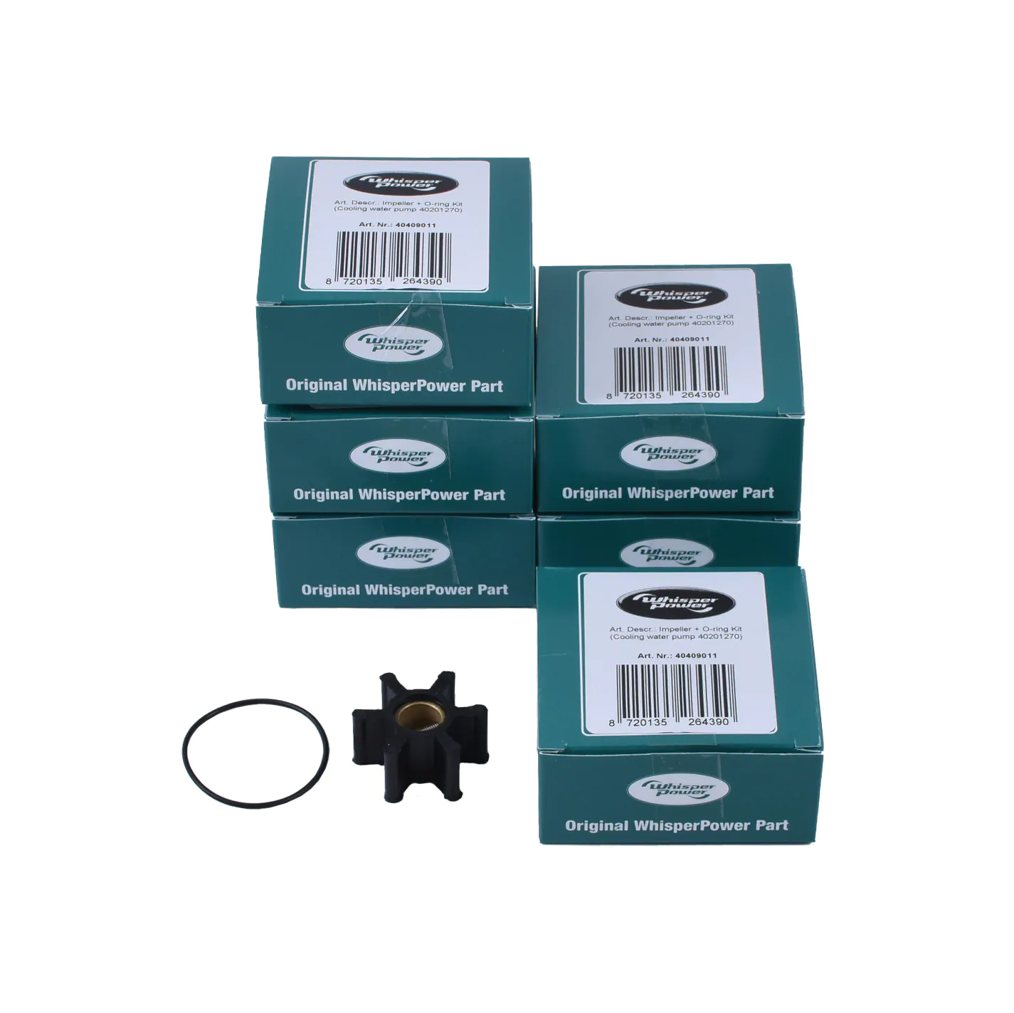 WhisperPower Sixpack Impeller + O-ring Kit (6 x 40409011)