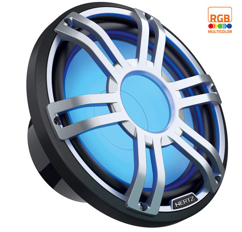Hertz Hertz HMS 10 S2-LD-G -10" Marine Sport subwoofer 2 Ohm grijs RGB LED
