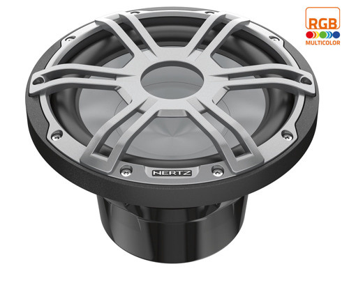 Hertz HMS 10 S2-LD-G -10" Marine Sport subwoofer 2 Ohm grijs RGB LED