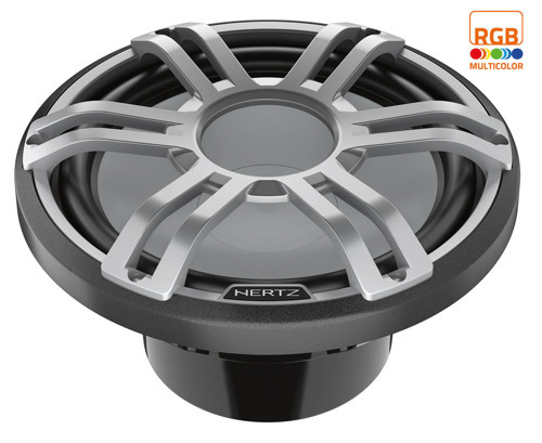 Hertz HMS 12 S2-LD-G - 12" Marine Sport subwoofer 2 Ohm grijs RGB LED