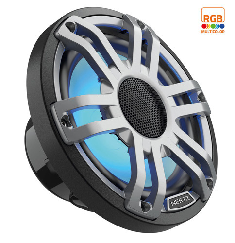 Hertz Hertz HMX 6.5 S-LD-G - 6.5" Marine Sport high performance coax speakers grijs RGB LED, set van 2